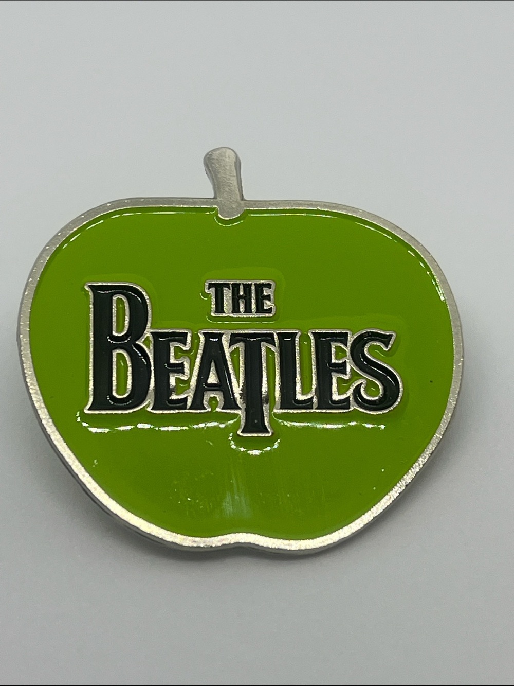 The Beatles Lime Green Apple Logo Pin